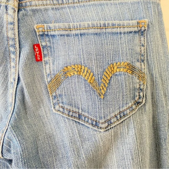 LEVI'S 524 Too Superlow Embroidered Boot Cut Women's Jeans Size 1M - Picture 8 of 10